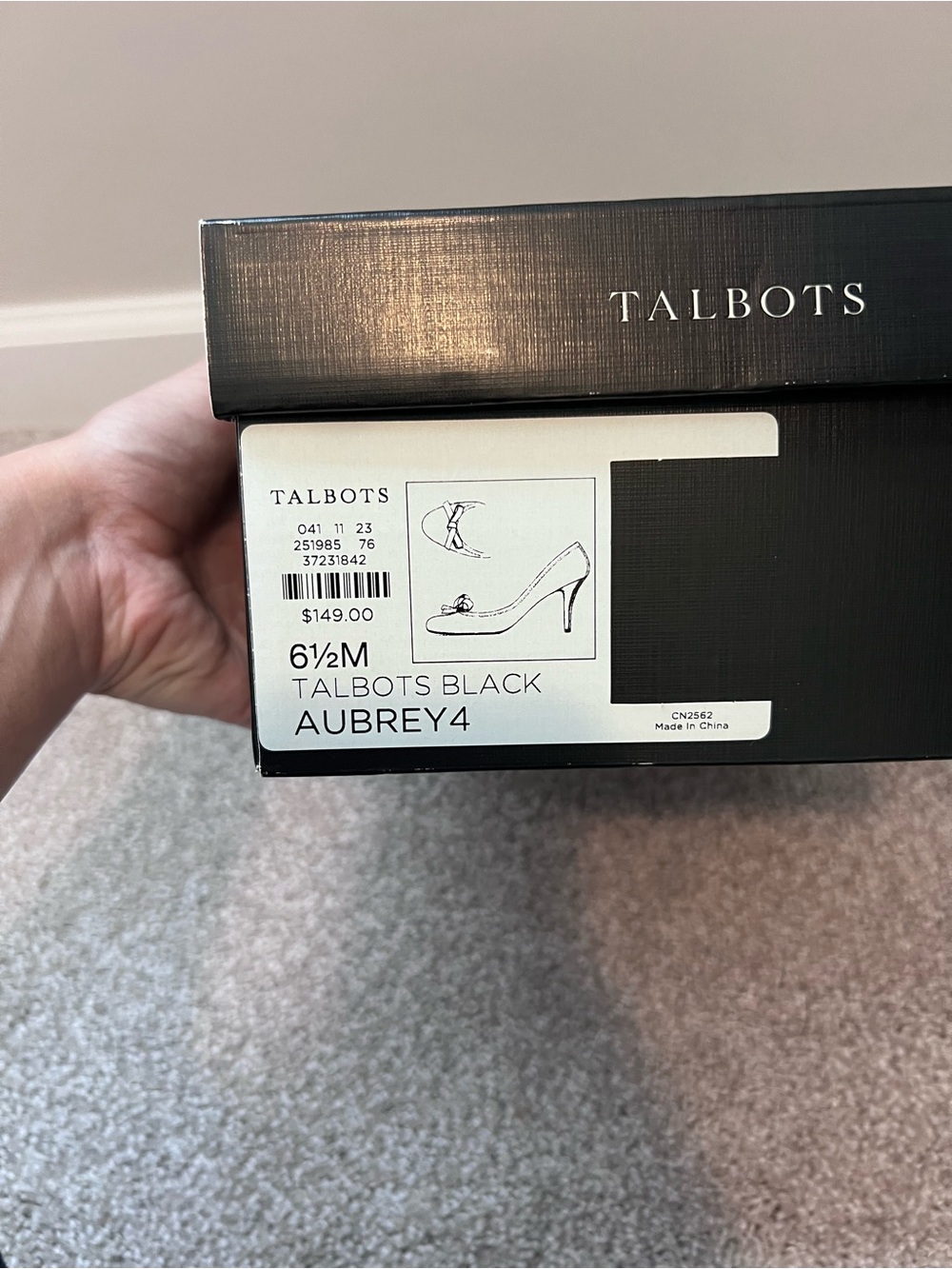 Talbots Black Aubrey4 Women's Pump